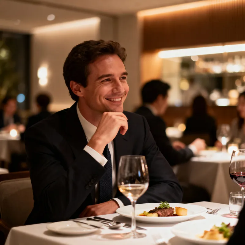 Elegant Dining Experience with Fine Wine