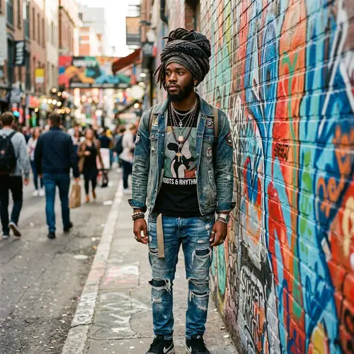Trendy Urban Streetwear | African Man Turban Look