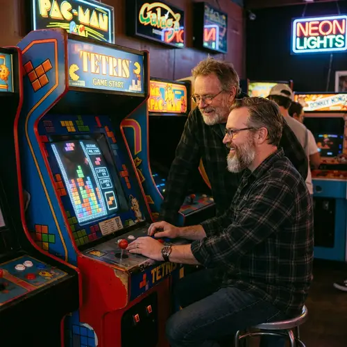 Enjoyable Tetris Game with Friendly Competition | Classic Arcade Fun