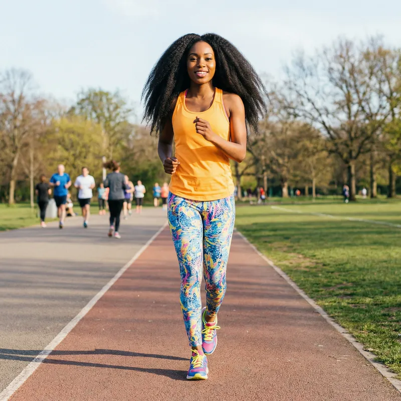 Vibrant Fitness Fashion for Young Black Women