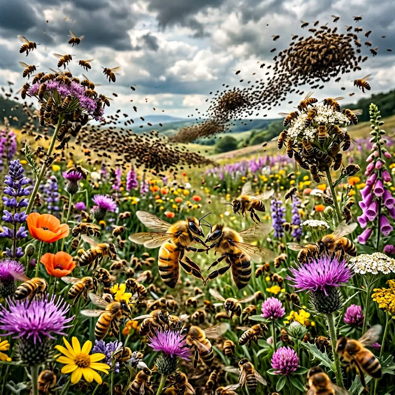 Bee Wars: Battle Amid Blossoms