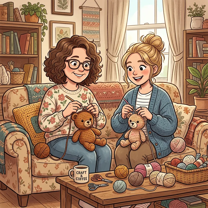 Women Crocheting Teddy Bears: Fun Craft Ideas