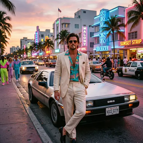 GTA Vice City Male Character - 80s Miami Style