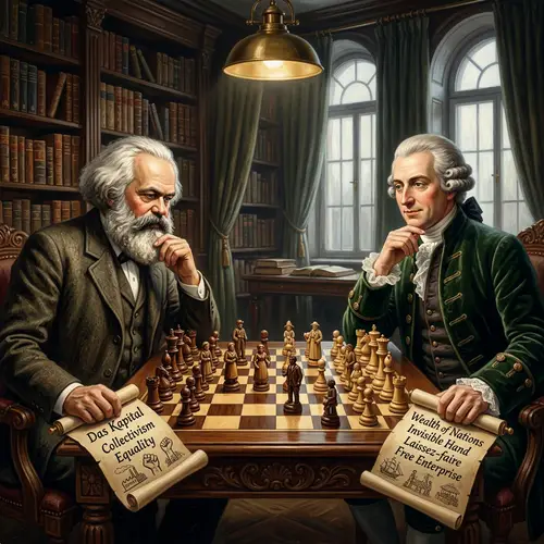 Karl Marx vs Adam Smith Chess Debate