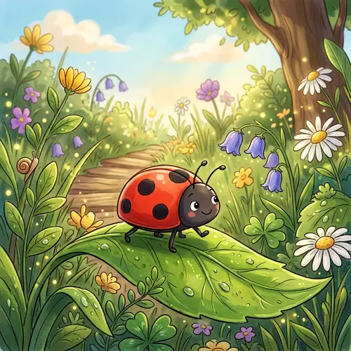 Cartoon Ladybug Inspired by Poem
