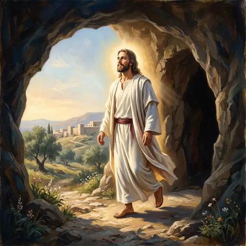 Divine Figure Resurrection - Symbol of Hope and Vitality