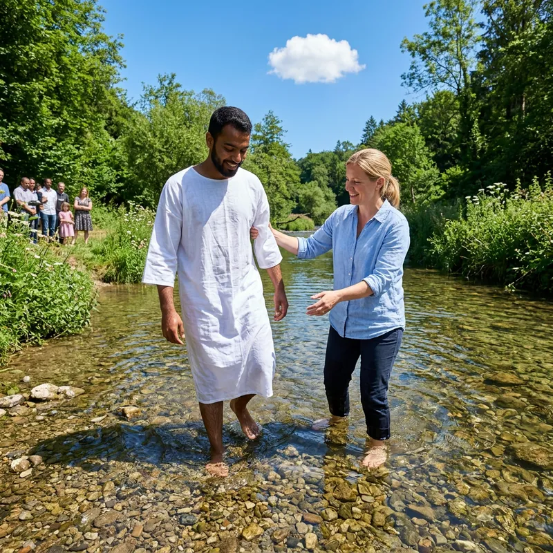 Baptism by the River: A Moment of Spiritual Renewal Baptism by the River: A Moment of Spiritual Renewal