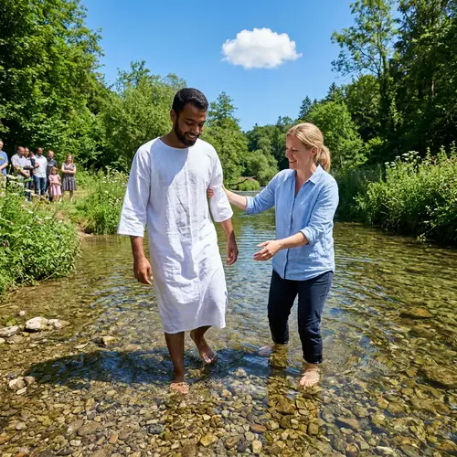 Baptism by the River: A Moment of Spiritual Renewal