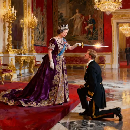 Queen's Knighthood Ceremony at Buckingham Palace