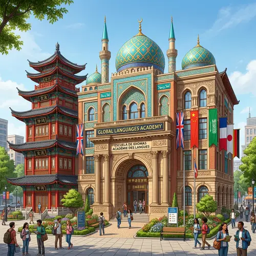 Multicultural Language School Building Design - Harmony in Architecture