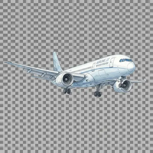 Photorealistic Airplane Illustration - 8K Ultra High Res