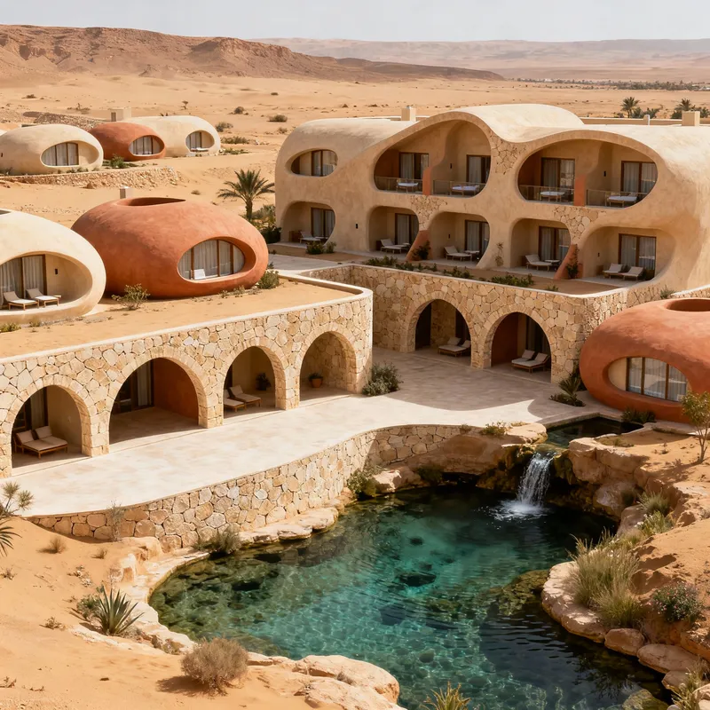 Desert-Inspired Spa Resort Design Desert-Inspired Spa Resort Design