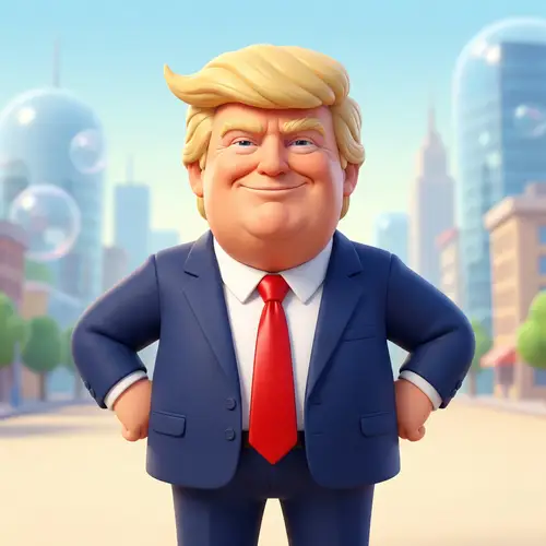 Cartoon Donald Trump: 3D Animated Character Design