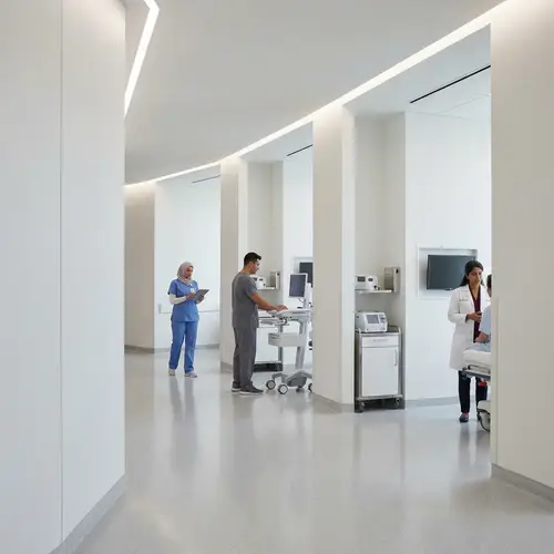 Minimalist Hospital Environment | Organized & Efficient Design