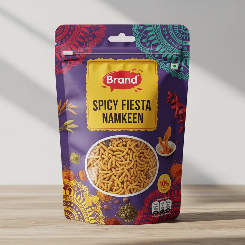Namkeen Pouch Packaging Design Ideas