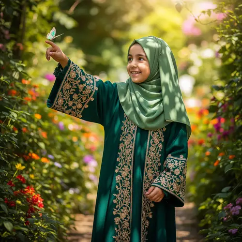 Stylish Muslim Girl Abaya Collection