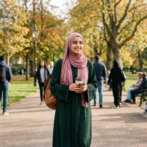 Stylish Muslim Girl Abaya Collection