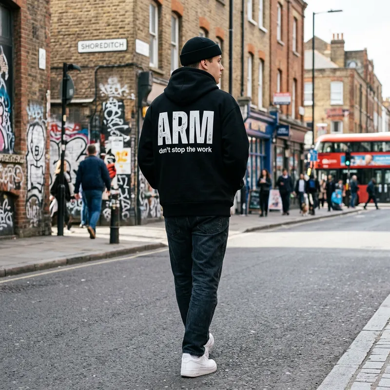 Trendy Urban Hoodie with Bold Graphics