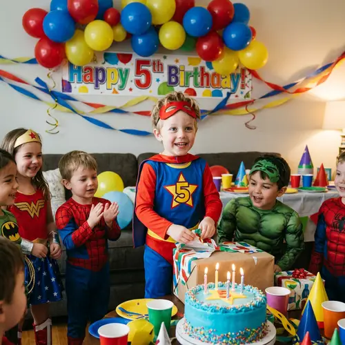 Superhero Birthday Celebration for Kids