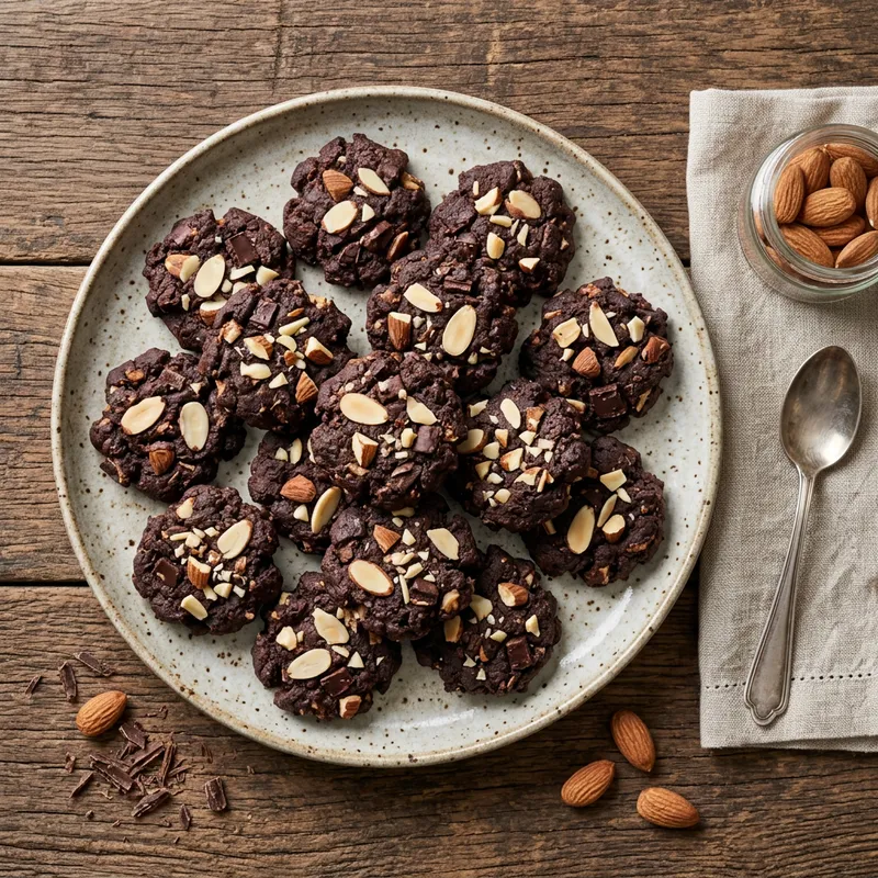 Delicious Flatlays of Chocolate Cookies and Tarts