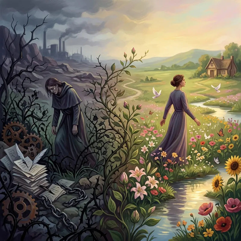 Journey from Burnout to Recovery: Surrealistic Graphic Novel Art