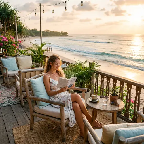 Serene Beachside Cafe Experience