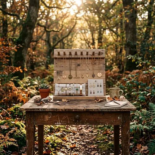 Boho Wood-Inspired Setting for Personalized Jewelry