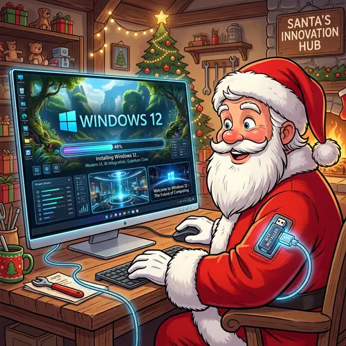 Install Windows 12 - Realistic OS Graphics