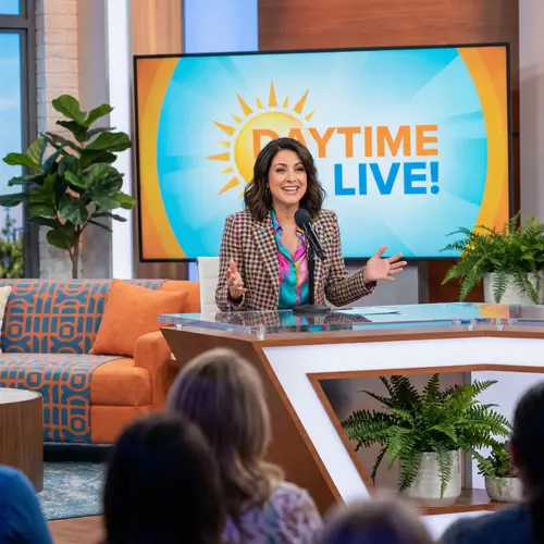 Wendy Williams | Engaging Daytime Talk Show Host on Vibrant Set