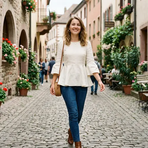 Blusa Campana de Tres Cuartos - Estilo Elegante