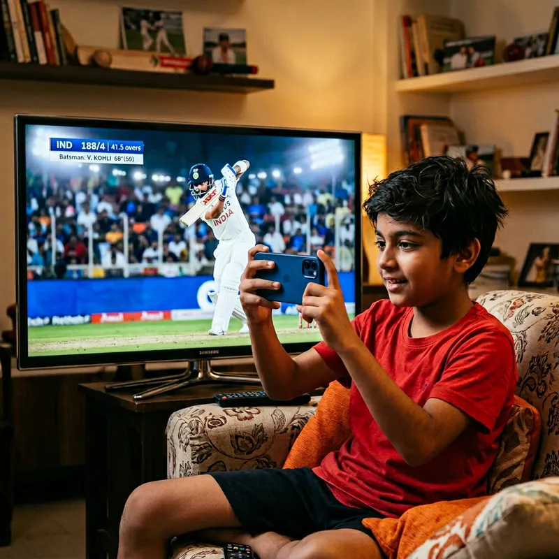 Young Cricket Fan Captures IPL Magic Young Cricket Fan Captures IPL Magic