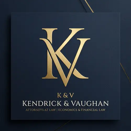 Classic KV Monogram Design for Lawyer in Economics