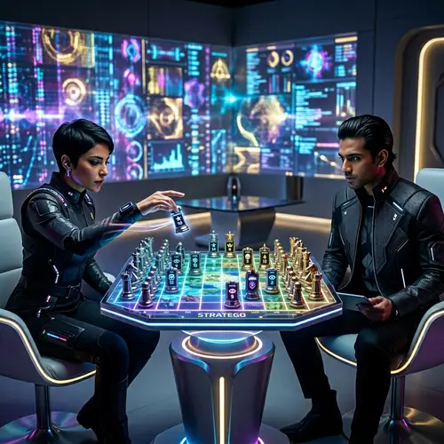 Futuristic Stratego Game in the Year 2100