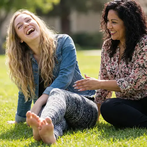 Joyful Moments: Tickling Laughter in the Grass