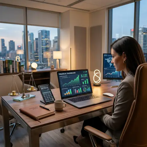 Sophisticated Financial Management Concepts | Modern Design