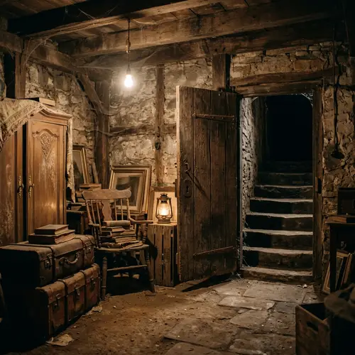 Rustic Basement Antique Furniture | Eerie Vintage Aesthetic
