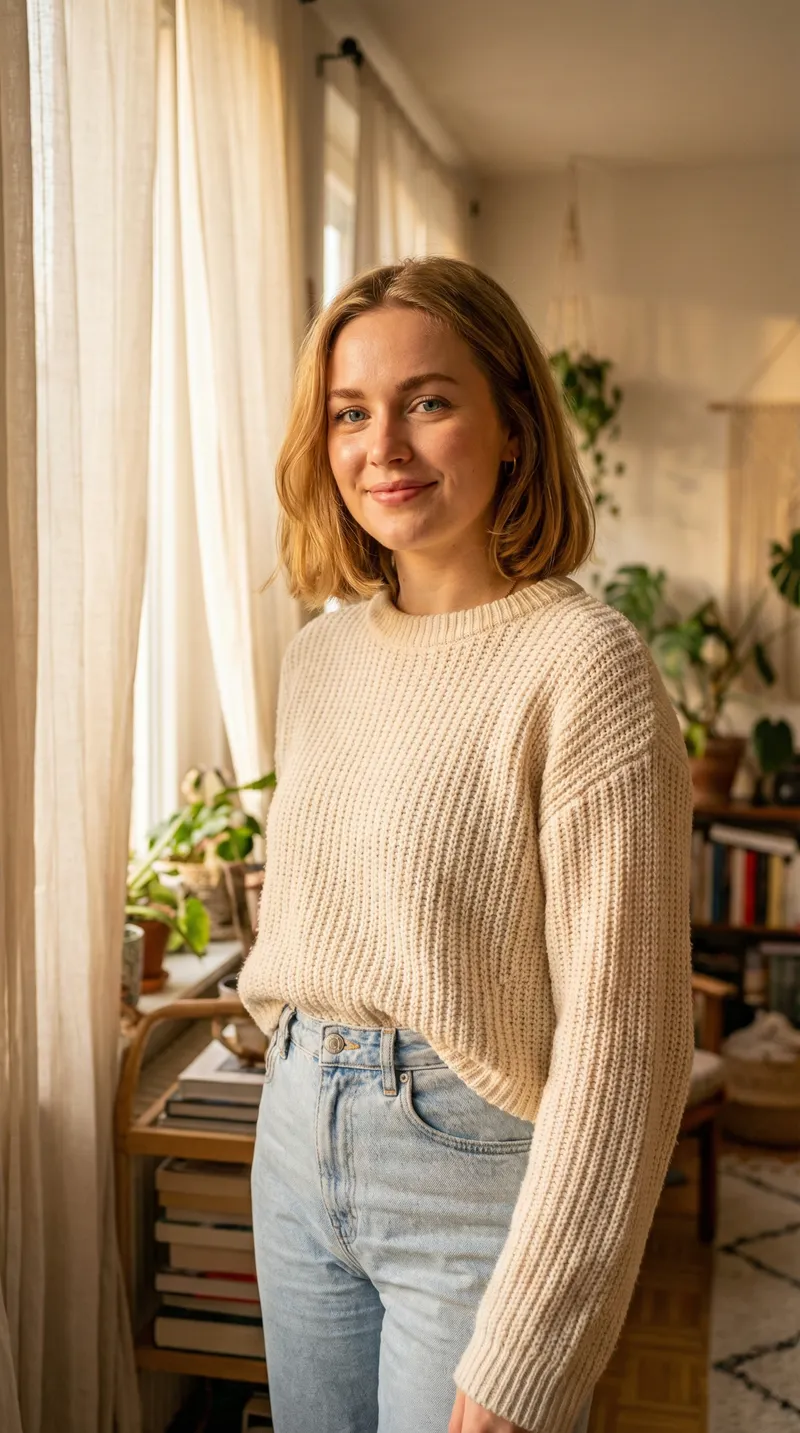 Charming Photorealistic Portrait of a Young Woman