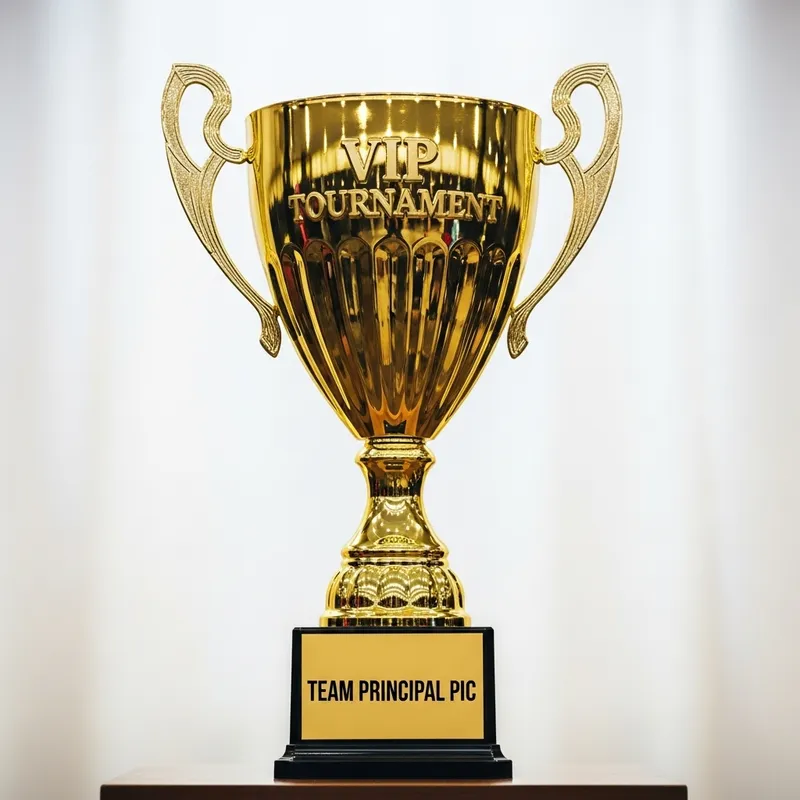 Golden Trophy Cup for VIP Tournament Winners