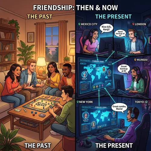 Evolution of Friendships: Face-to-Face to Virtual Connections