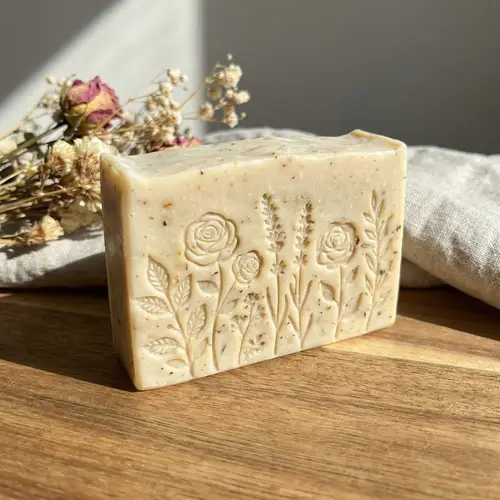 Biodegradable Floral Solid Soap - Eco-Friendly Choice