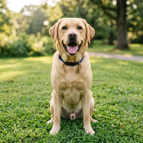 Smiling Labrador Dog - Photorealistic Image