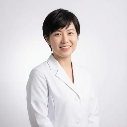 Professional in White Coat - Stunning Portrait