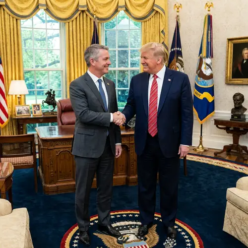 Photo with President Trump in the Oval Office