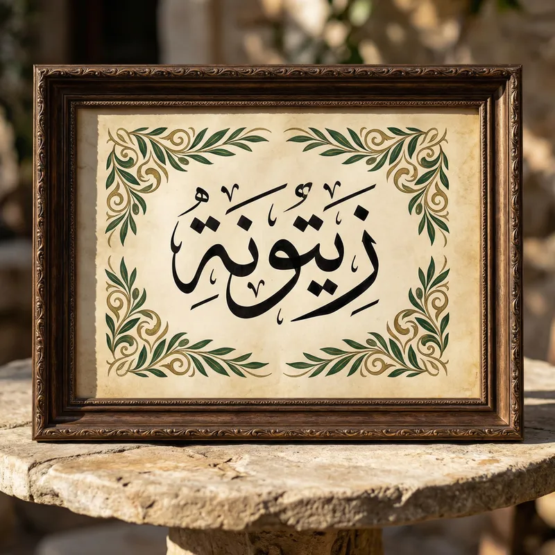 Zaytuna Arabic Calligraphy Art