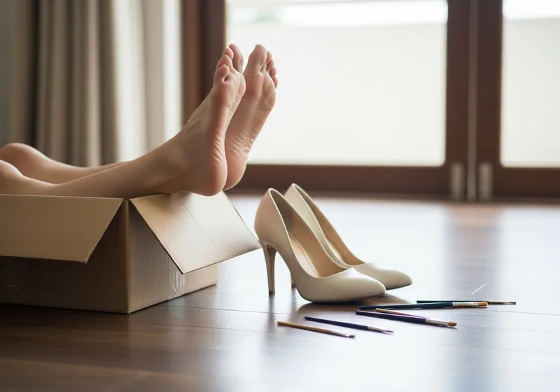 Stylish Heels & Artistic Vibes: A Unique Pose