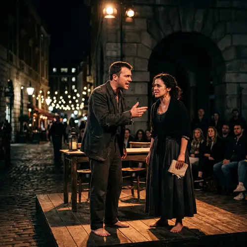 Nighttime Acting Scene - Engaging Performances