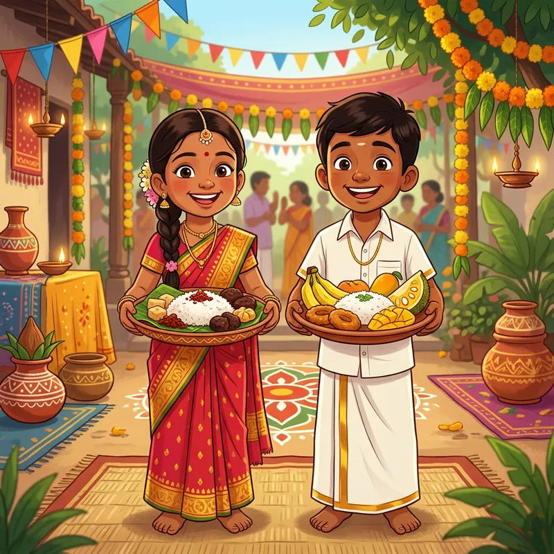 Celebrating New Year with Sinhala Girl and Tamil Boy Celebrating New Year with Sinhala Girl and Tamil Boy