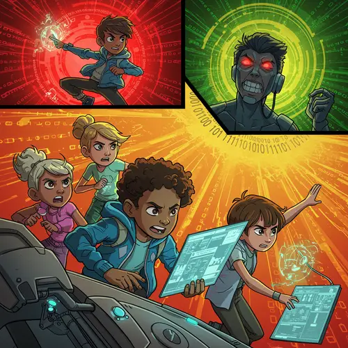 Kids in Tech Save Byteville from Cyber Villain
