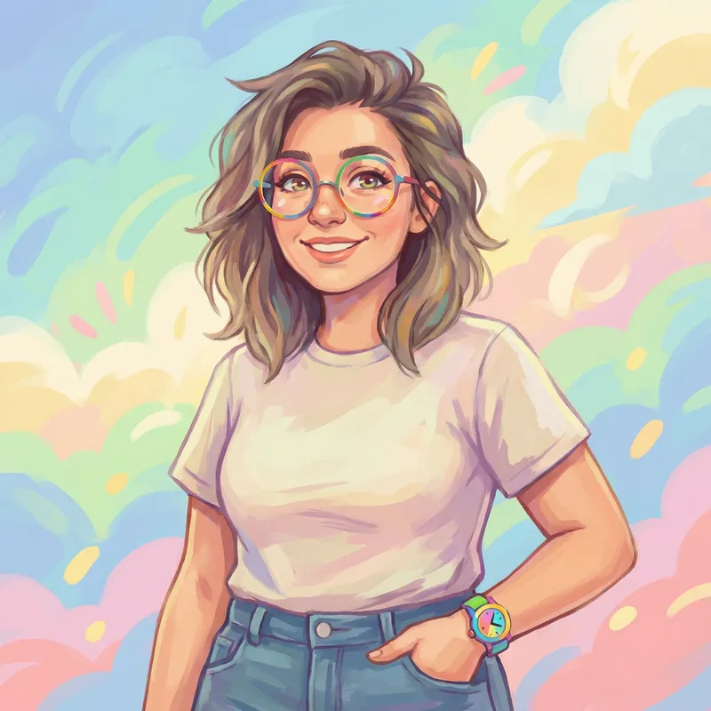 Radiant Human Portrait: Capturing Quirky Charm