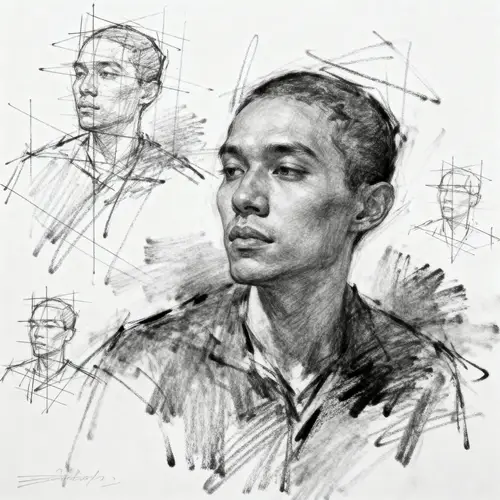 Artistic Hand-Drawn Pencil Sketches for Concept Development